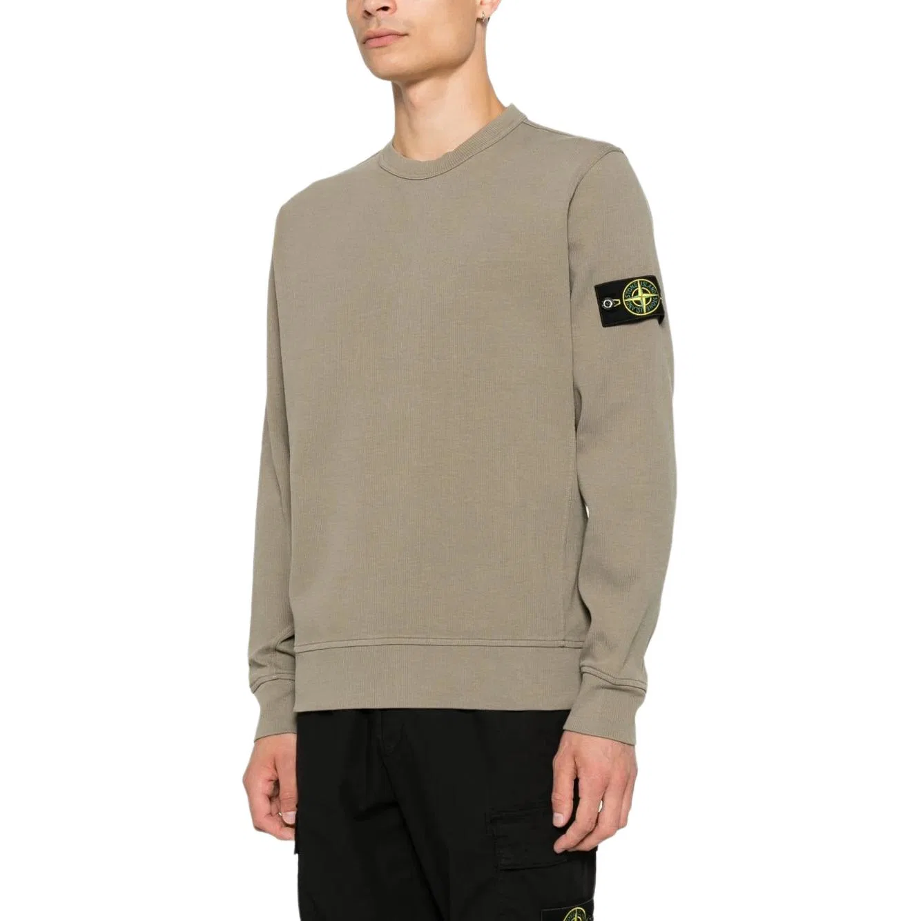 Мужской свитер с круглым вырезом Green STONE ISLAND