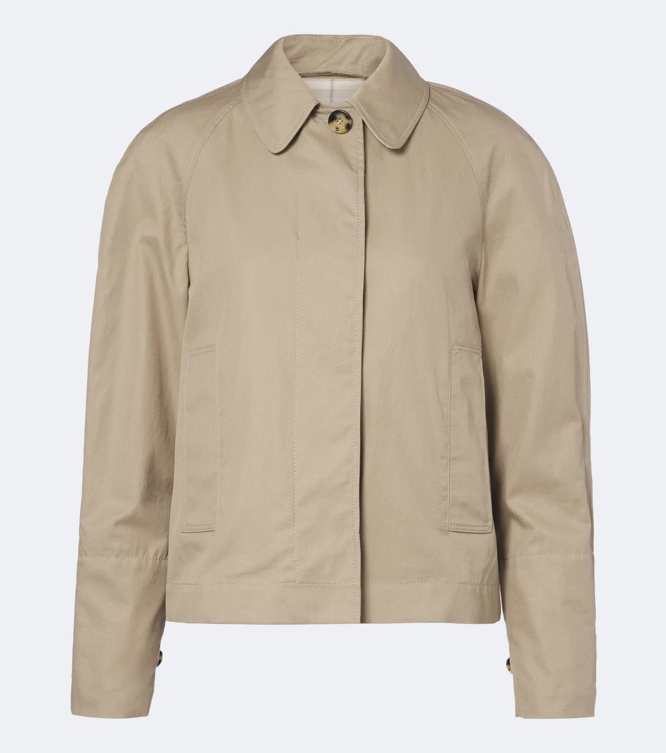 Легкая куртка из хлопкового габардина Burberry, бежевый