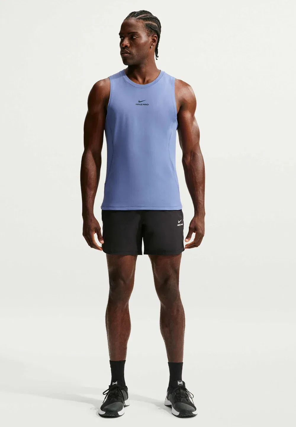 M np df npt tank - top Nike Performance, Indigo Storm/Black — фото 2