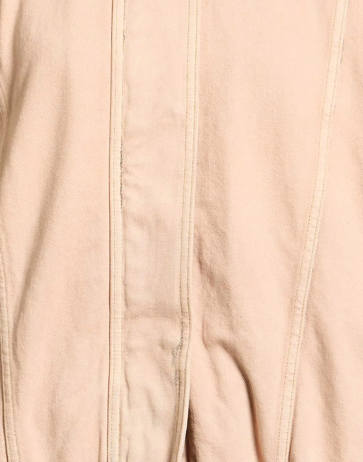 Женская джинсовая куртка однотонная Golden Goose, бежевый — фото 4