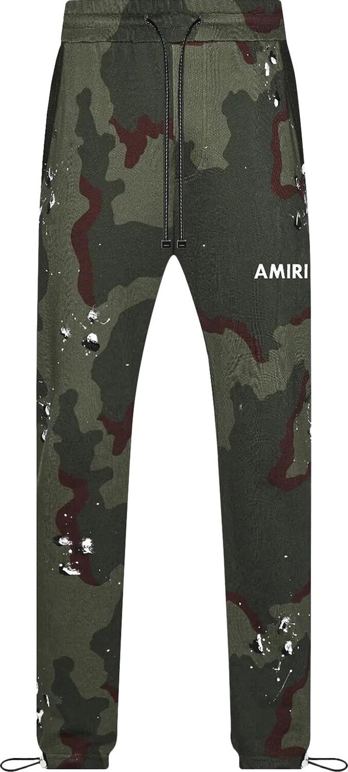 

Спортивные брюки Amiri Army Logo Sweatpant 'Camo', зеленый