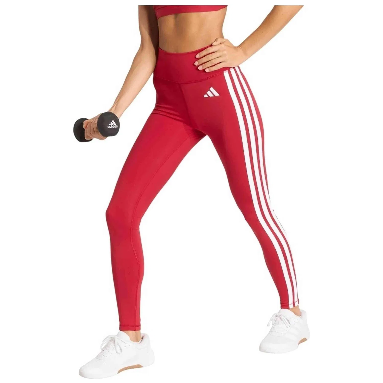 Женские спортивные леггинсы Adidas KF8557, Красный — фото 3