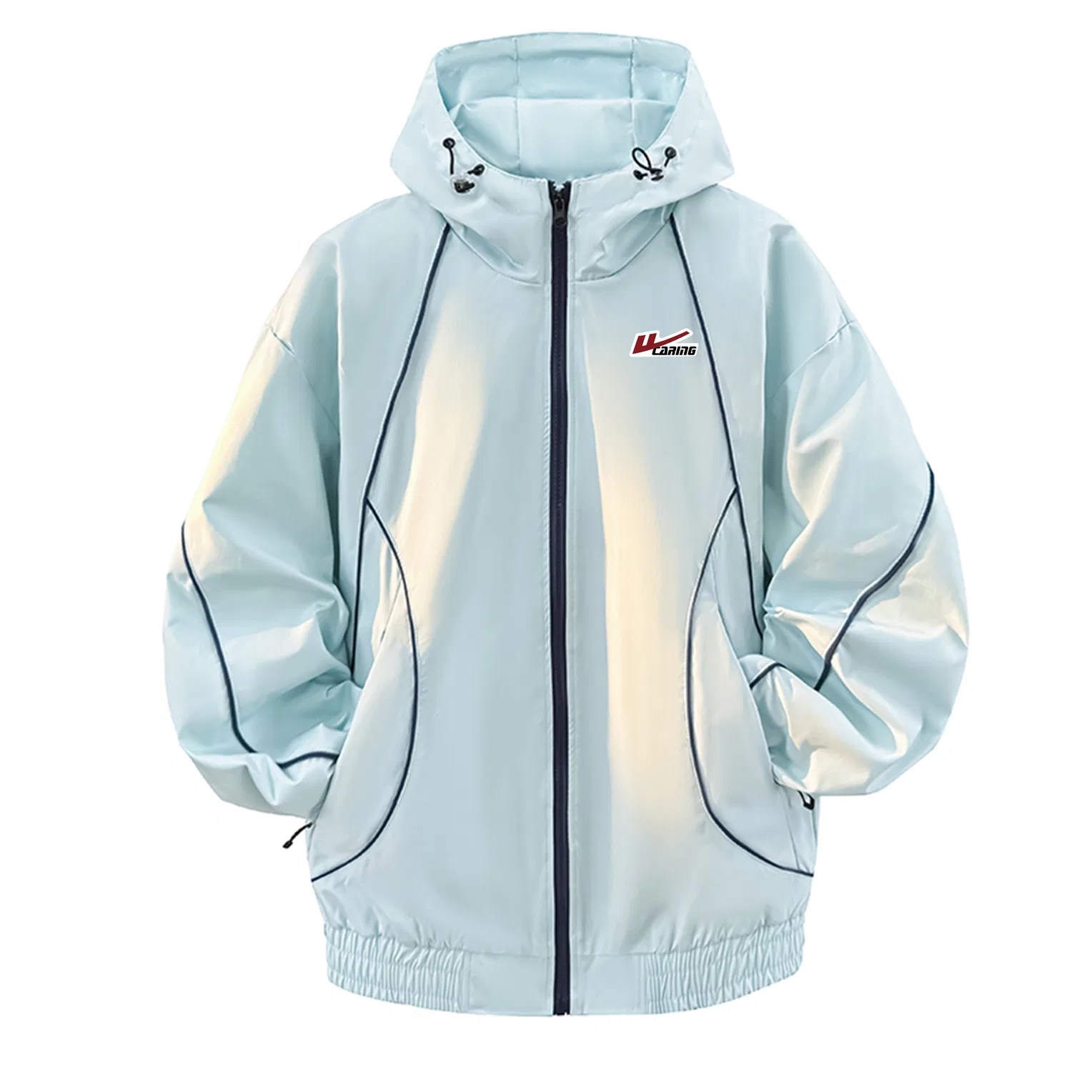 Детский комплект куртка и брюки из ветрозащитной ткани Glacier Blue Two-Piece Set DIY Badge WARRIOR