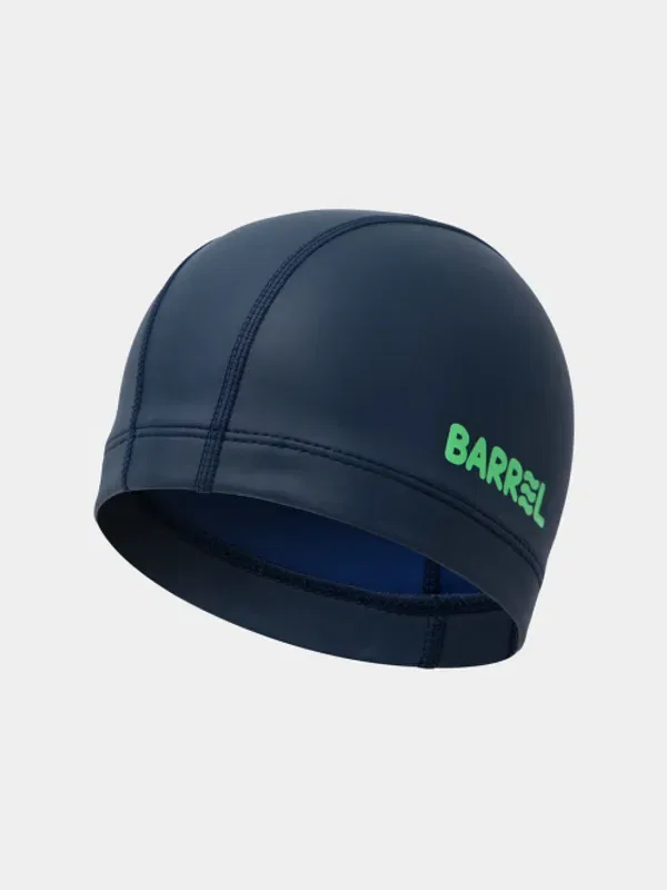 Плавательная шапочка для детей, силиконовая, Barrel, Navy