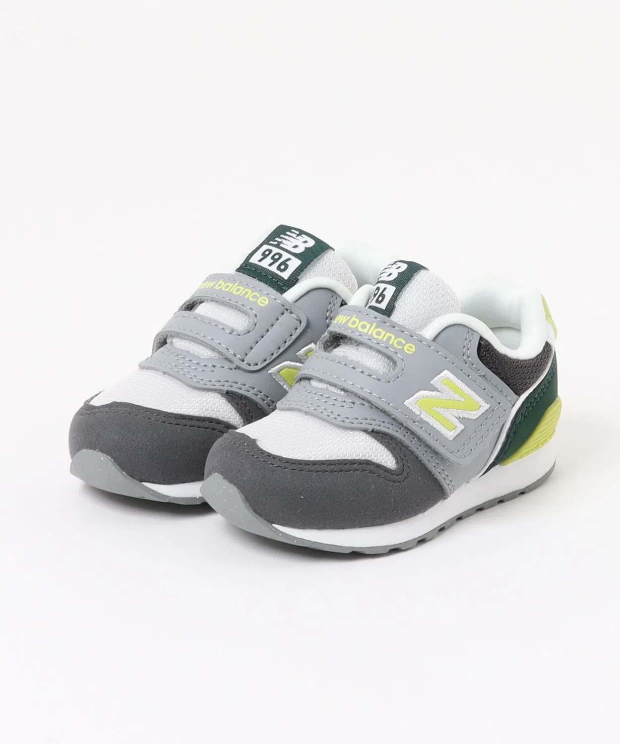 Детские кроссовки с липучкой, модель 996 v3 New Balance, Grey