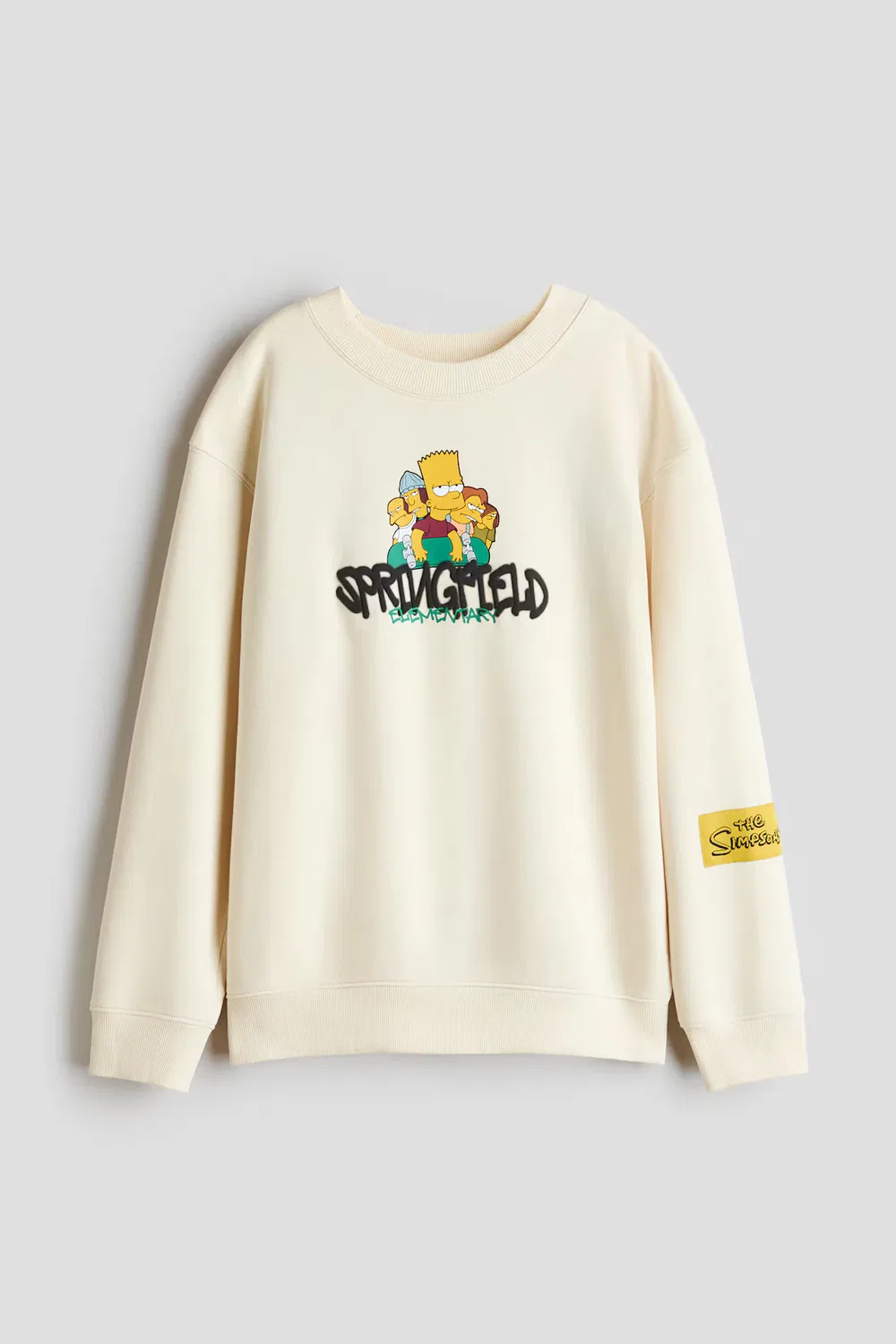 Толстовка с принтом, свободного кроя H&M, Hellbeige/Die Simpsons
