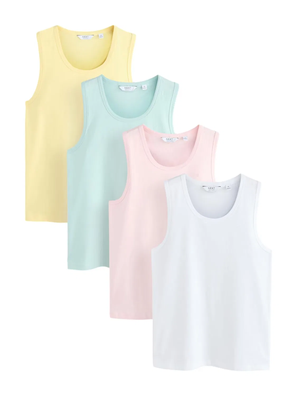 Майка Next Undershirt Trident в желтом мятном, розовом и белом цветах
