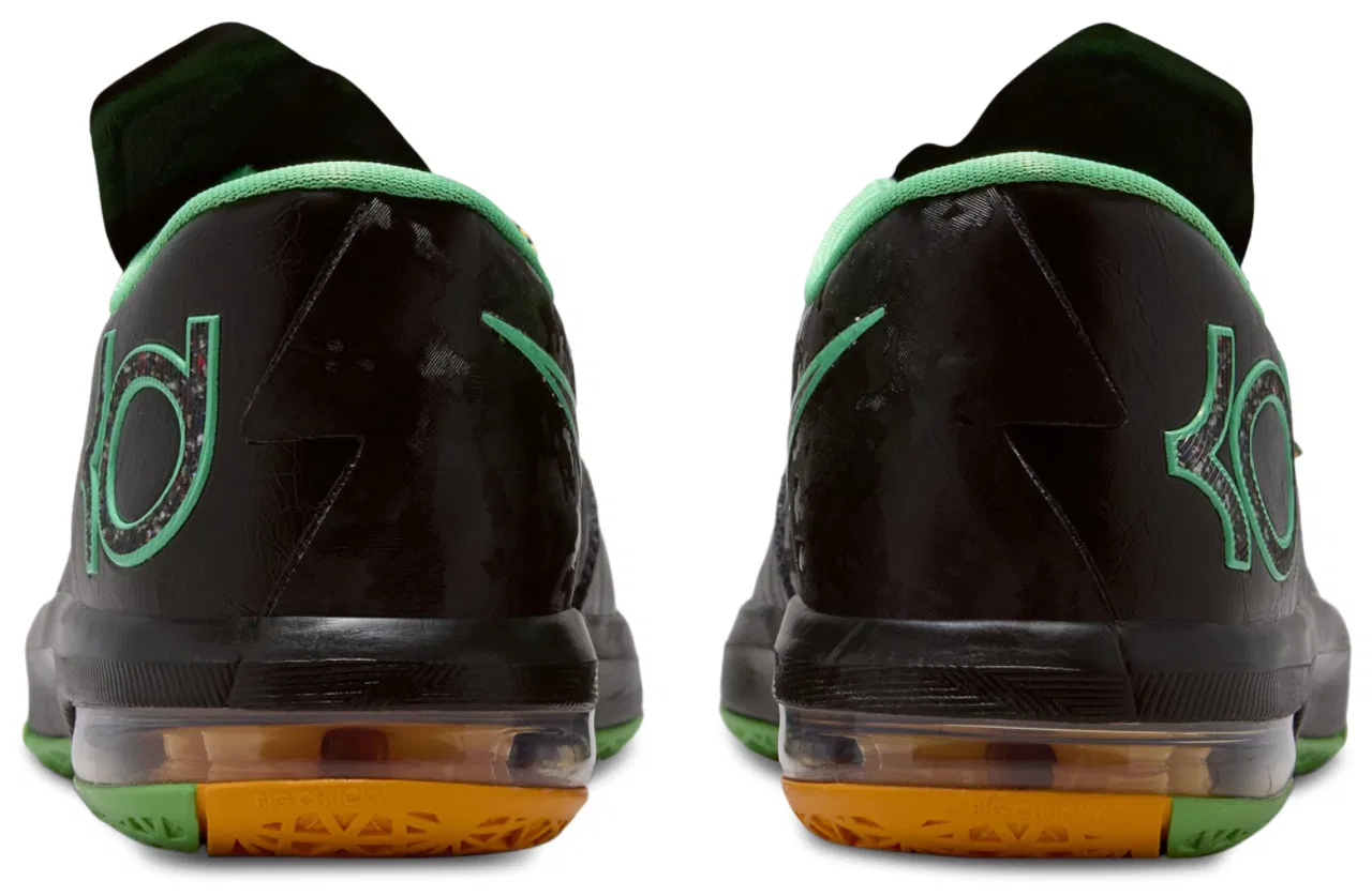 Баскетбольные кроссовки для мальчиков KD VI Nike, цвет Black/Lucid Green/Multi — фото 3