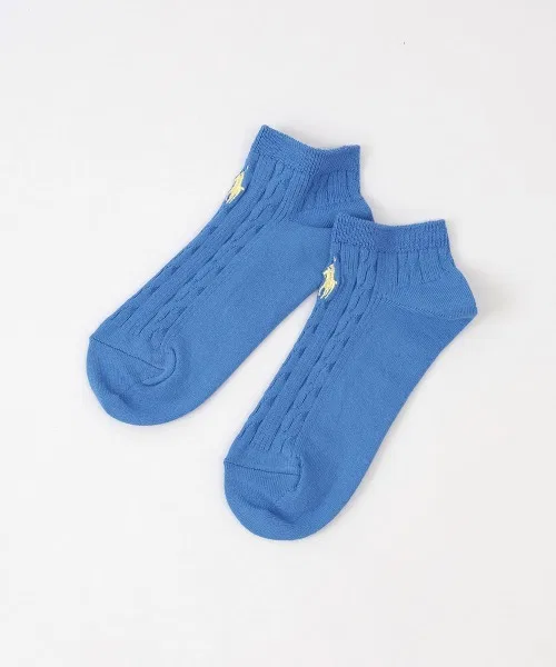 Носки женские с логотипом Polo Ralph Lauren из органического хлопка, синие