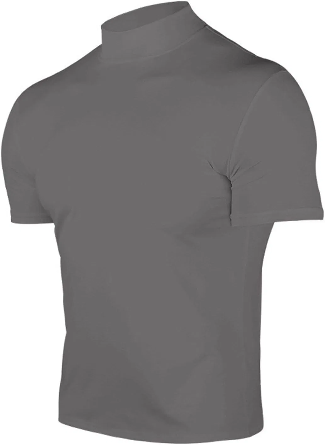 Мужская футболка с высоким воротом Slim Fit, Gy — фото 4