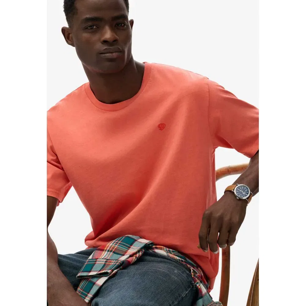 Футболка свободного кроя Superdry Essentials Relaxed Fit, оранжевый — фото 4
