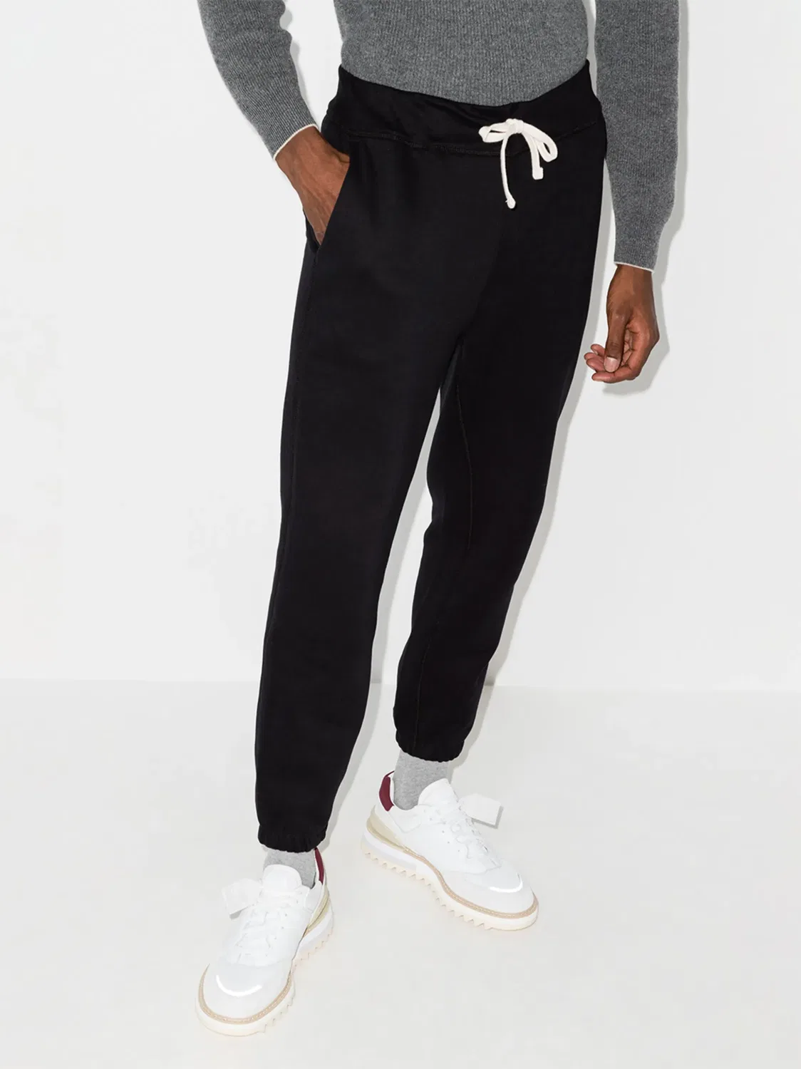 Polo Ralph Lauren Трековые брюки зауженные, черные — фото 4