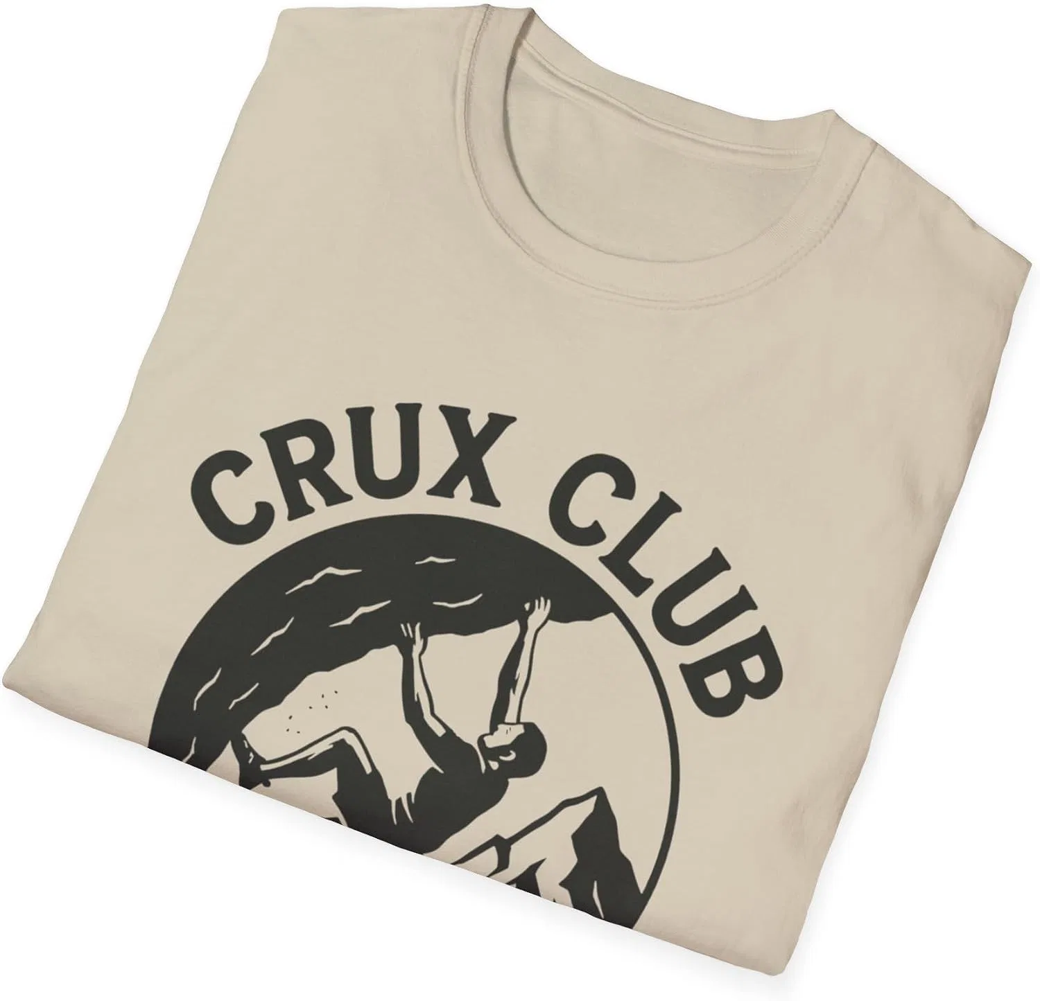 Футболка хлопковая с принтом Crux Club, Sand — фото 4