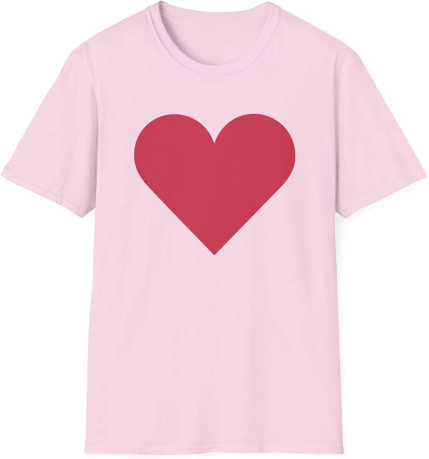 Мужская футболка с принтом Red Heart Graphic, светло-розовый