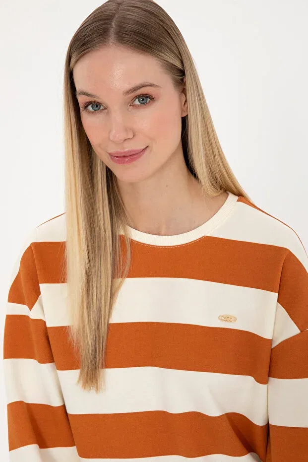 Женские свитшот с длинным рукавом U.S. Polo Assn., Copper — фото 2