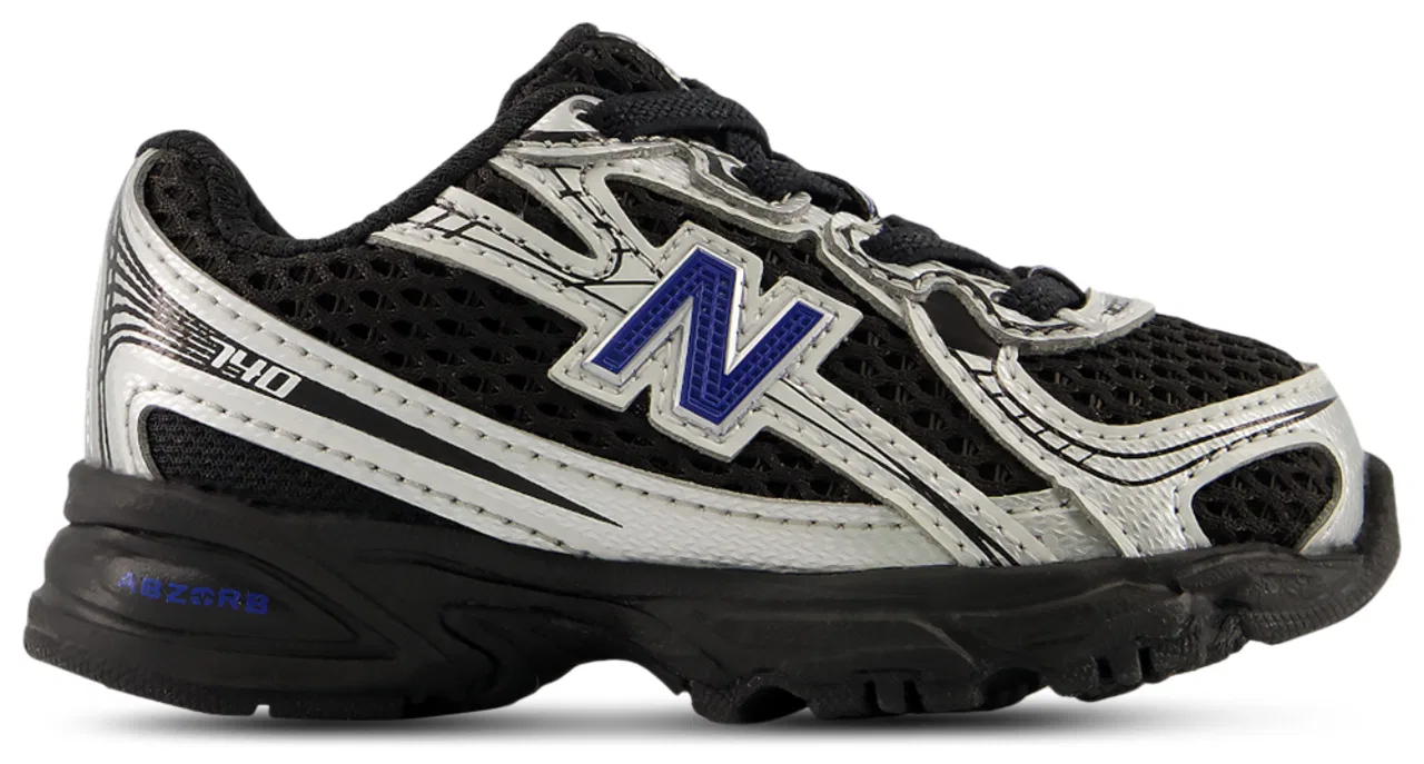 Детские кроссовки для мальчиков с амортизацией ABZORB New Balance 740, Black/Team Royal