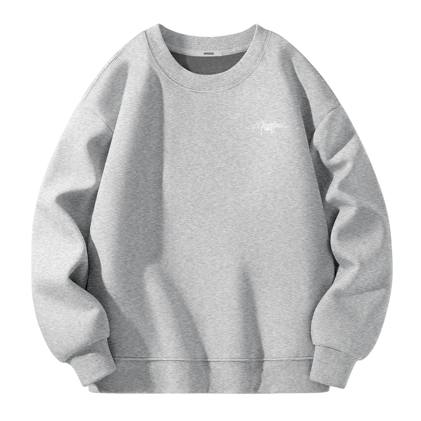 Детский свитшот с принтом University Style MINISO, Heather Gray