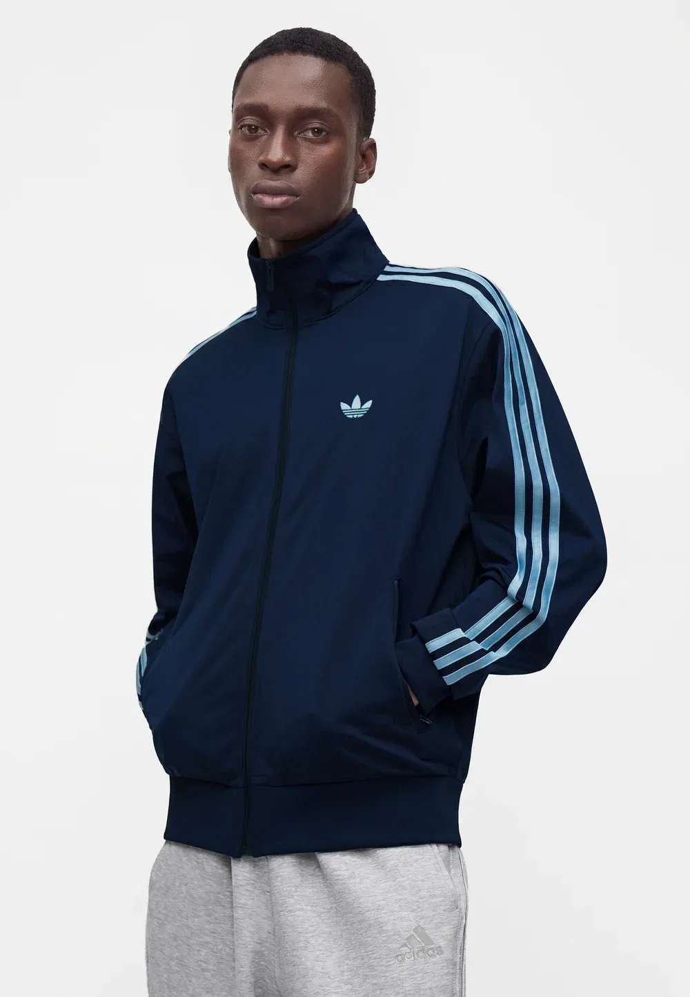 Firebird tt - тренировочная куртка Adidas Originals, Night Indigo/Clear Sky — фото 4