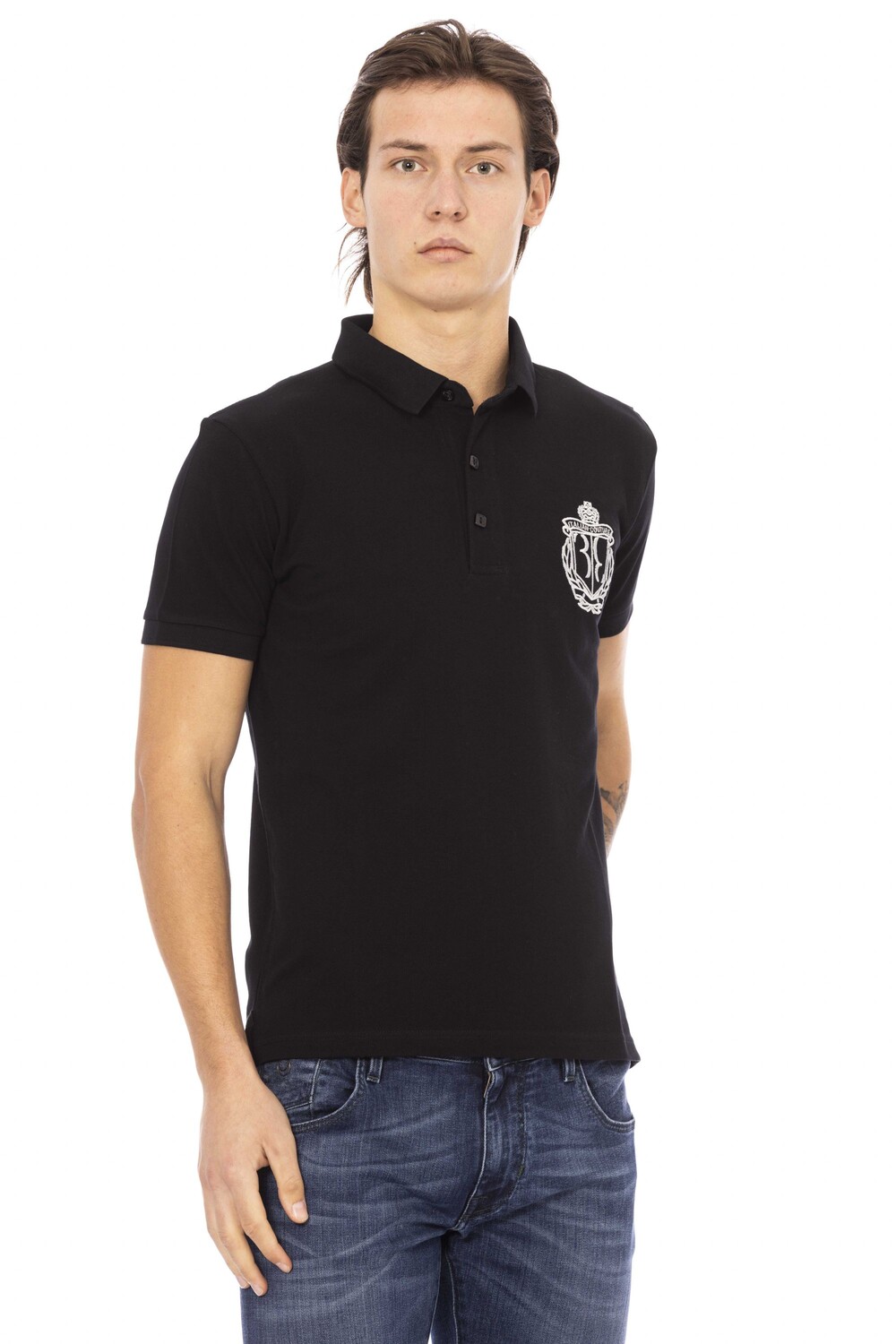 

Рубашка-поло Billionaire S/s Crown Embroidery, черный/белый