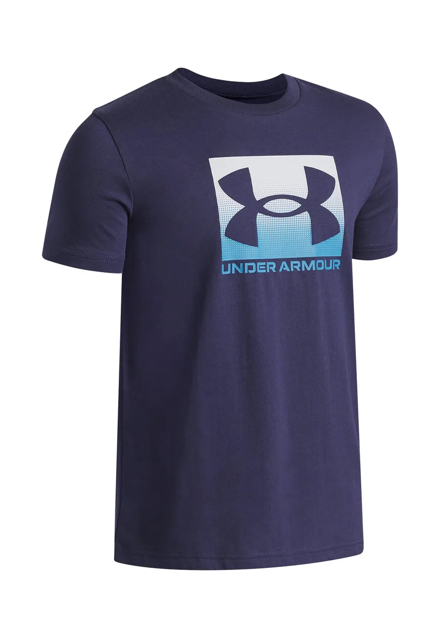 Спортивная футболка UNDER ARMOUR, темно-синяя и небесно-голубая — фото 2