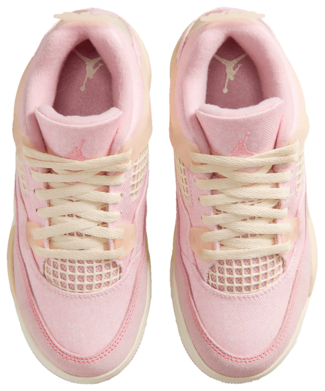 Баскетбольные кроссовки для девочек Retro 4 Jordan, цвет Coconut Milk/Pearl Pink — фото 4