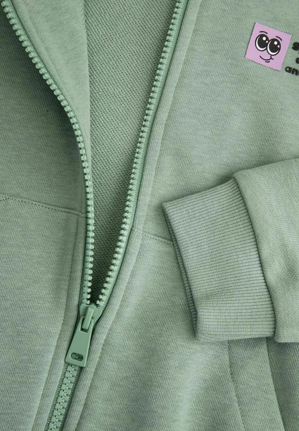Киндер-Свитчэк - толстовка на молнии Coccodrillo, Green — фото 4