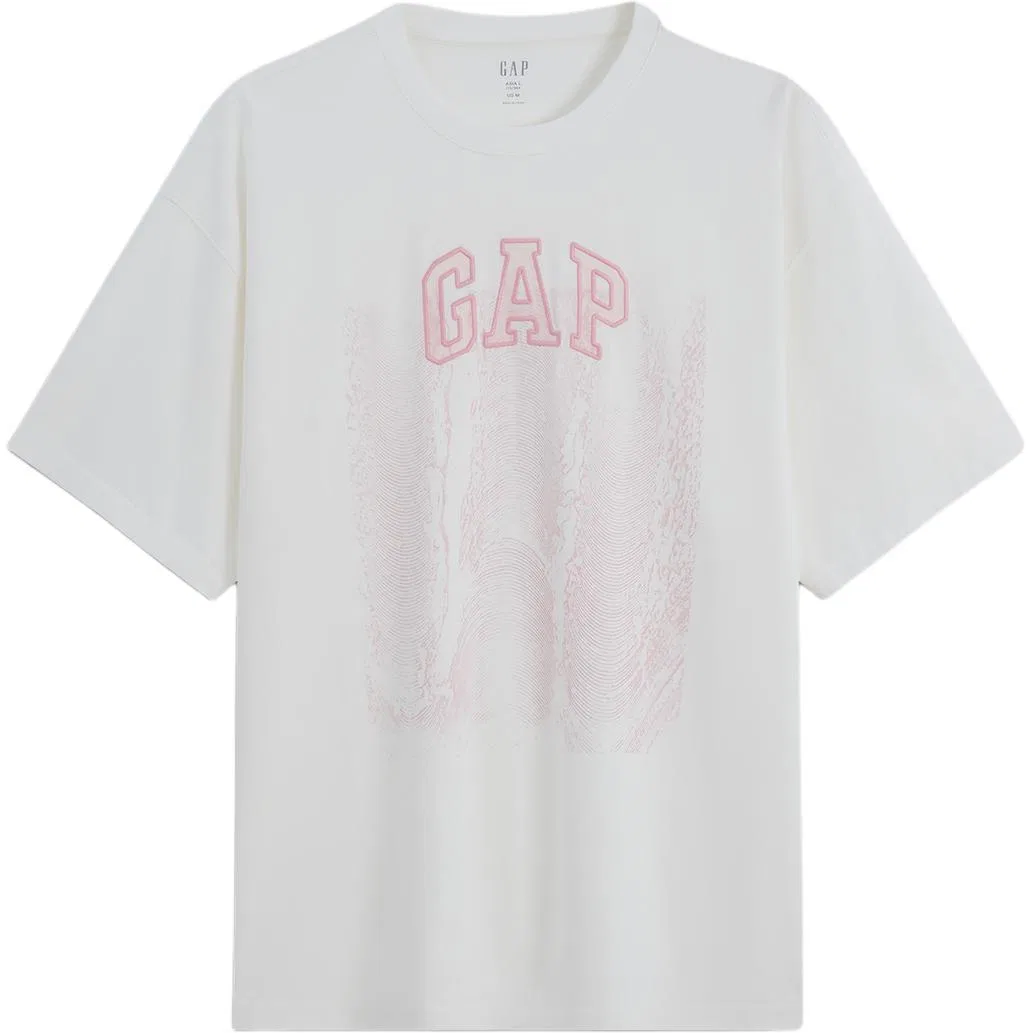 Мужская футболка с круглым вырезом Pink Logo GAP