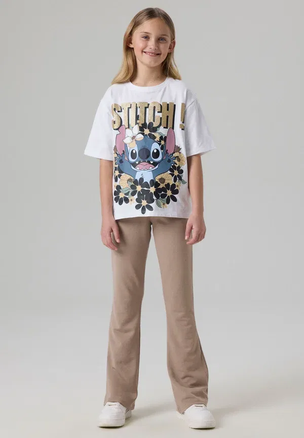 Футболка с принтом Animals Nkfjyna stitch ss nreg top box noos wdi Name It, Bright White, белый