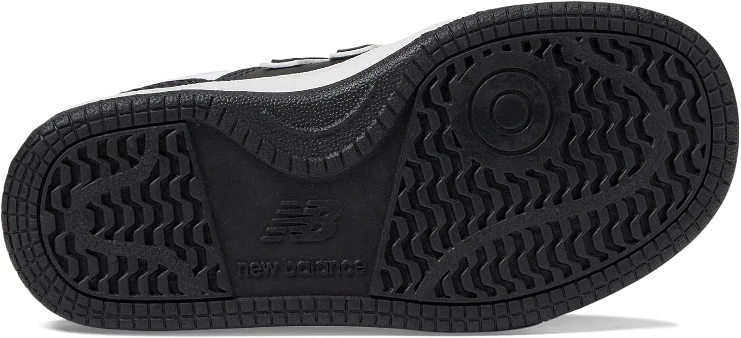 Детские кроссовки для девочек со шнуровкой 480 V1 New Balance, Black/White — фото 4