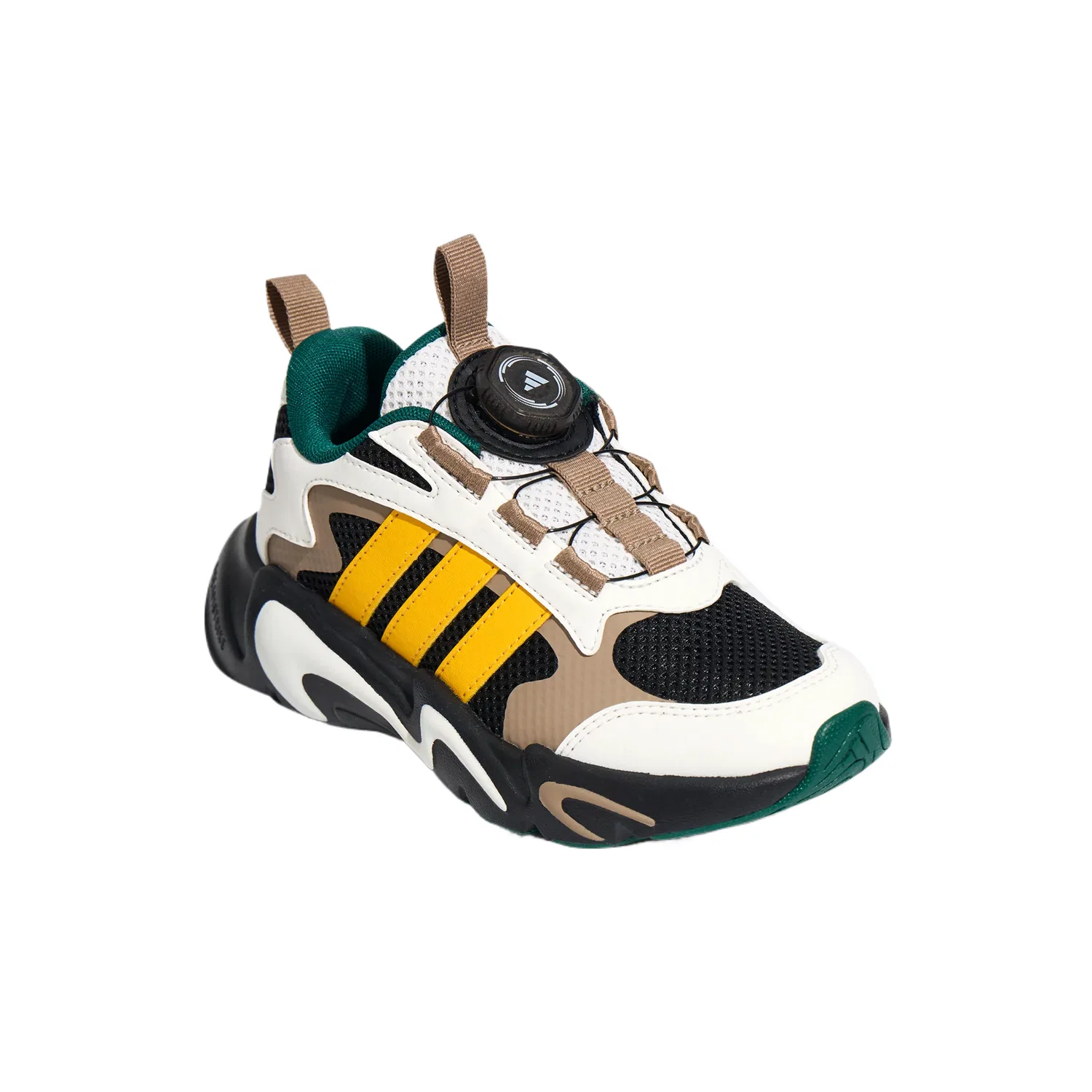 Детские кроссовки для бега Adidas, Bright White/Black/Pink Brown — фото 4