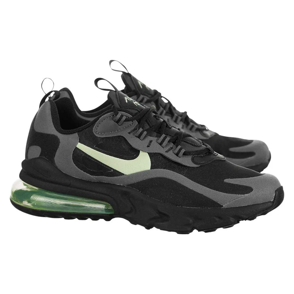 Детские кроссовки для мальчиков с шнуровкой NIKE Air Max 270, Black Barely Volt 008 — фото 2