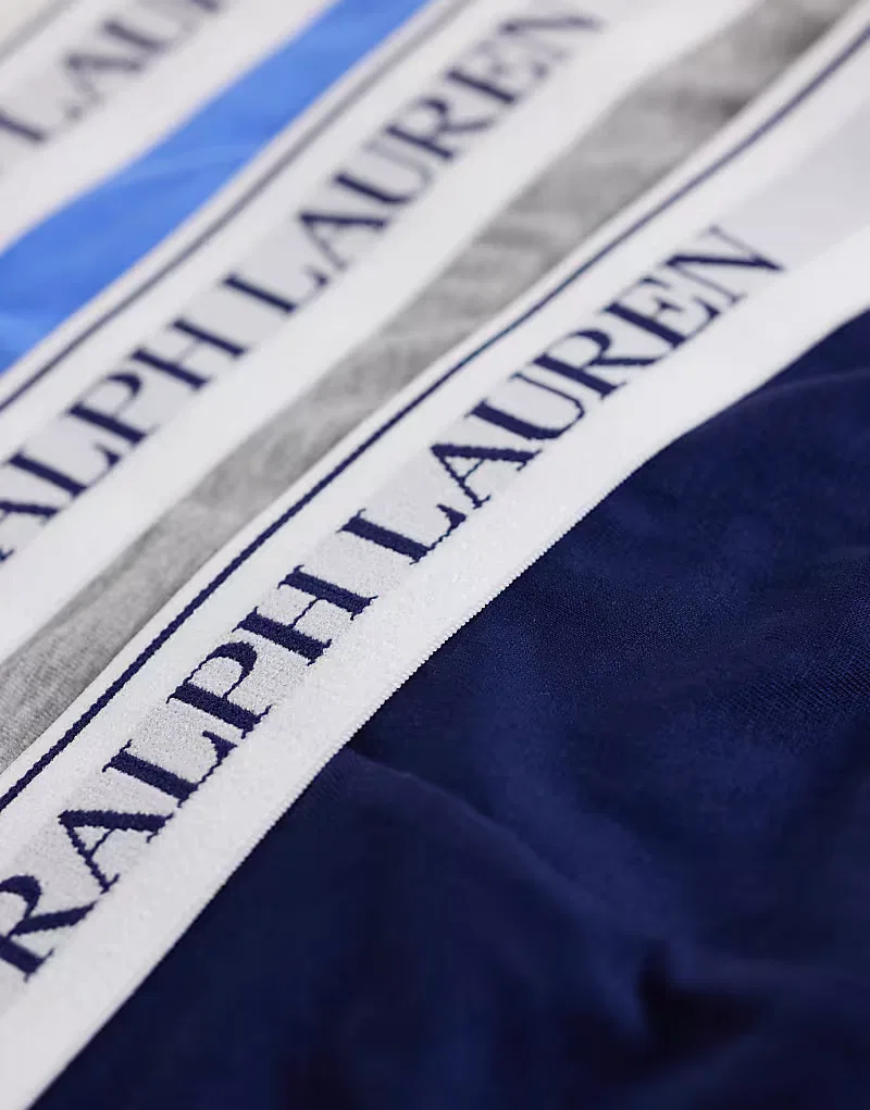 Трусы-брифы 3 шт Polo Ralph Lauren, темно-синий/серый — фото 2