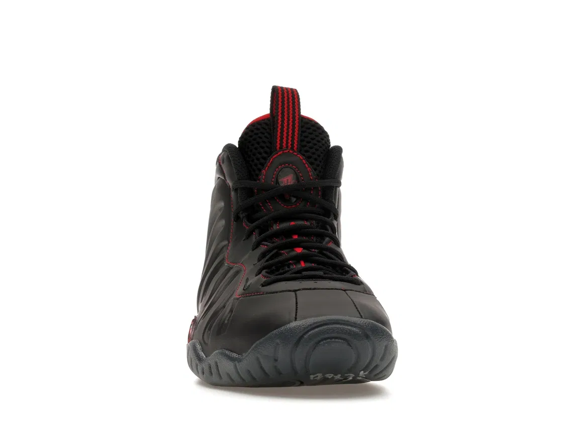 Детские кроссовки Lifestyle Nike Little Posite One, Black/Anthracite/Black/University Red — фото 2