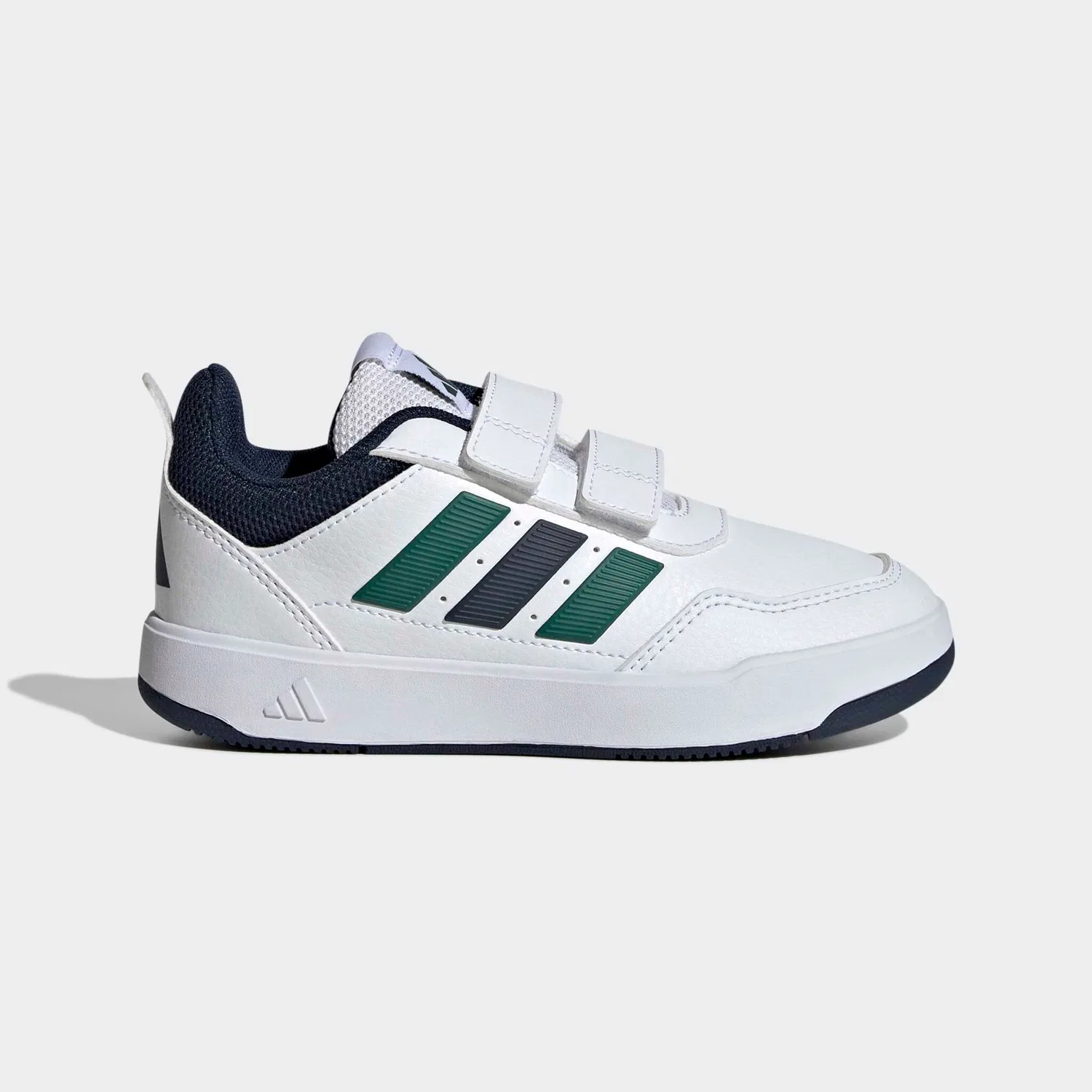 Детские кроссовки с липучками Adidas Sportswear, Cloud White/Collegiate Green/Collegiate Navy — фото 2