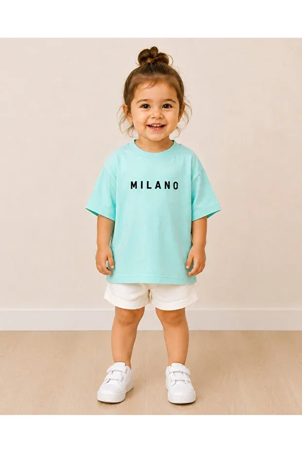 Детский комплект футболок для девочек с принтом Sportswear Melodikids, Multicolor — фото 4