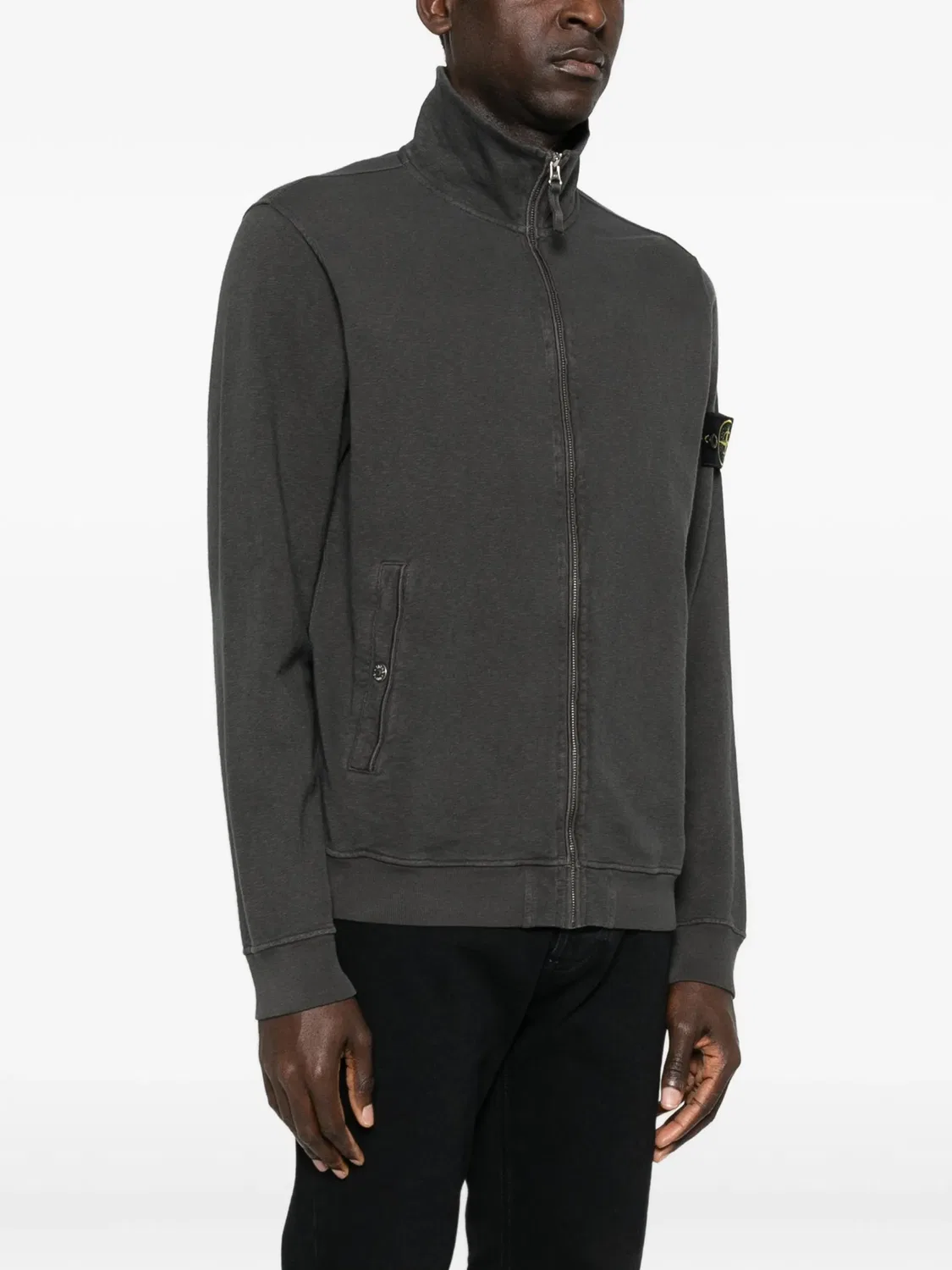 Stone Island Свитер на молнии серый — фото 4