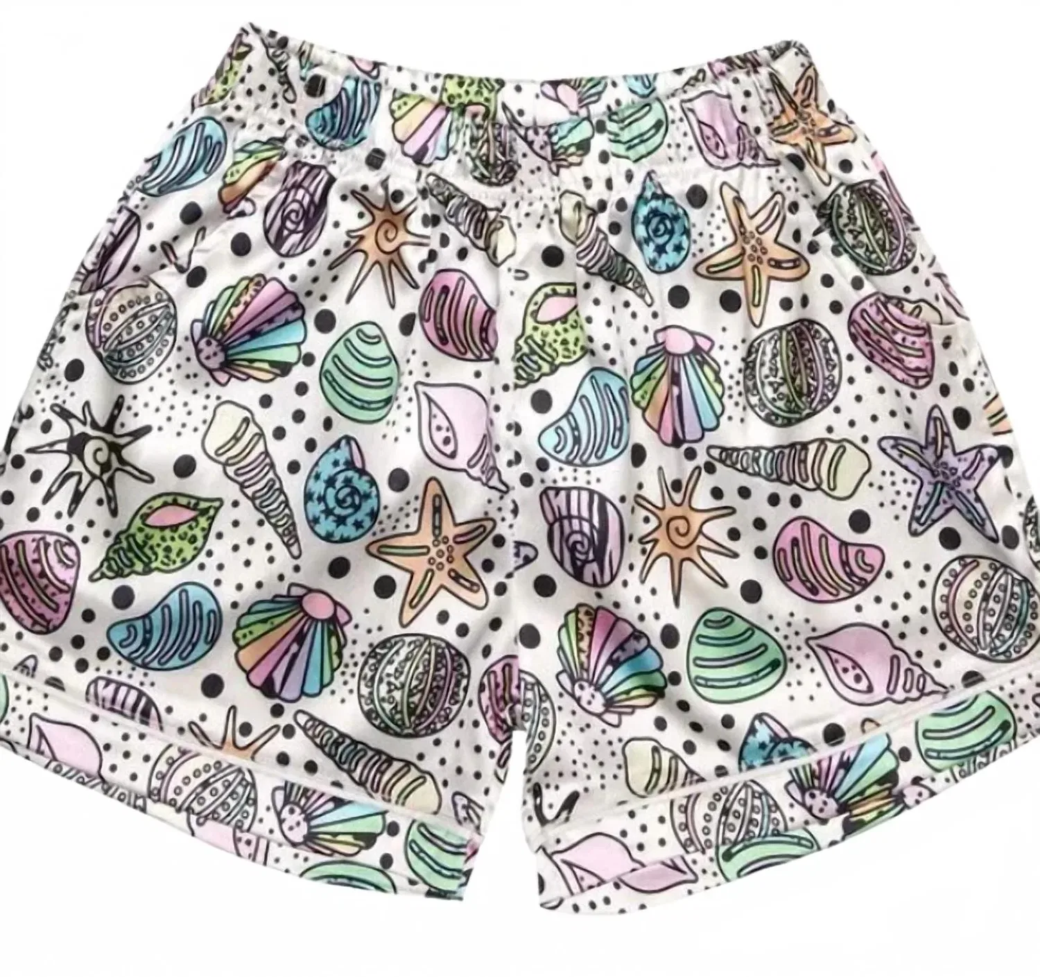 Детский комплект пижамы с принтом Seashell Silky Mini Dreamers, мультиколор — фото 3