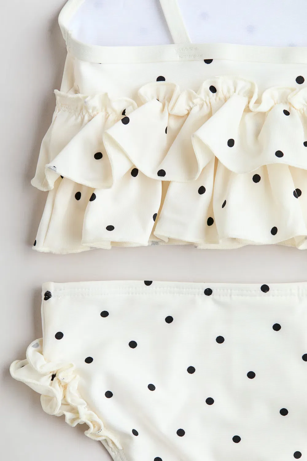 Бикини с оборками H&M, Cremefarben/Polka Dots — фото 3