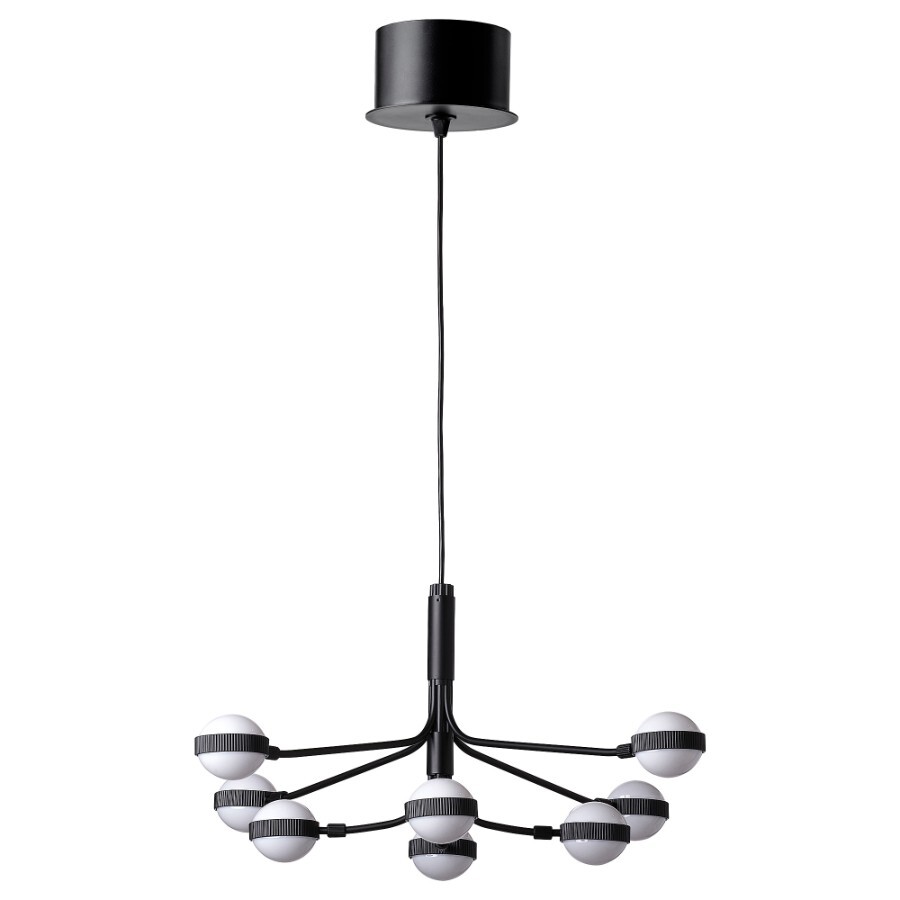 Светодиодный канделябр Ikea Storslinga, 70 см, черный/белый