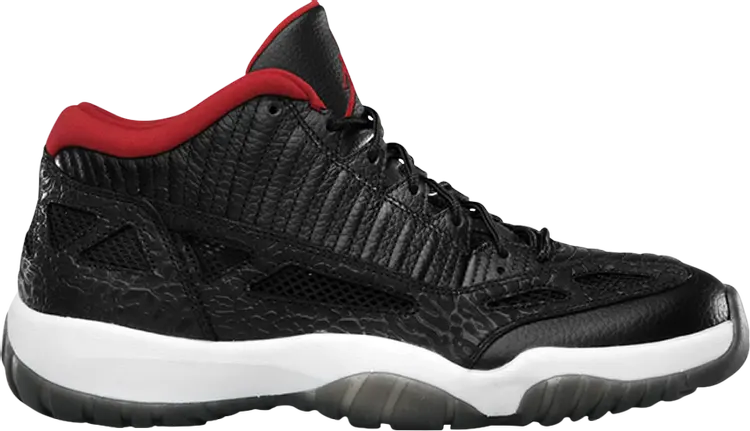 

Кроссовки Air Jordan 11 Retro Low Black Charcoal Red 2011, черный