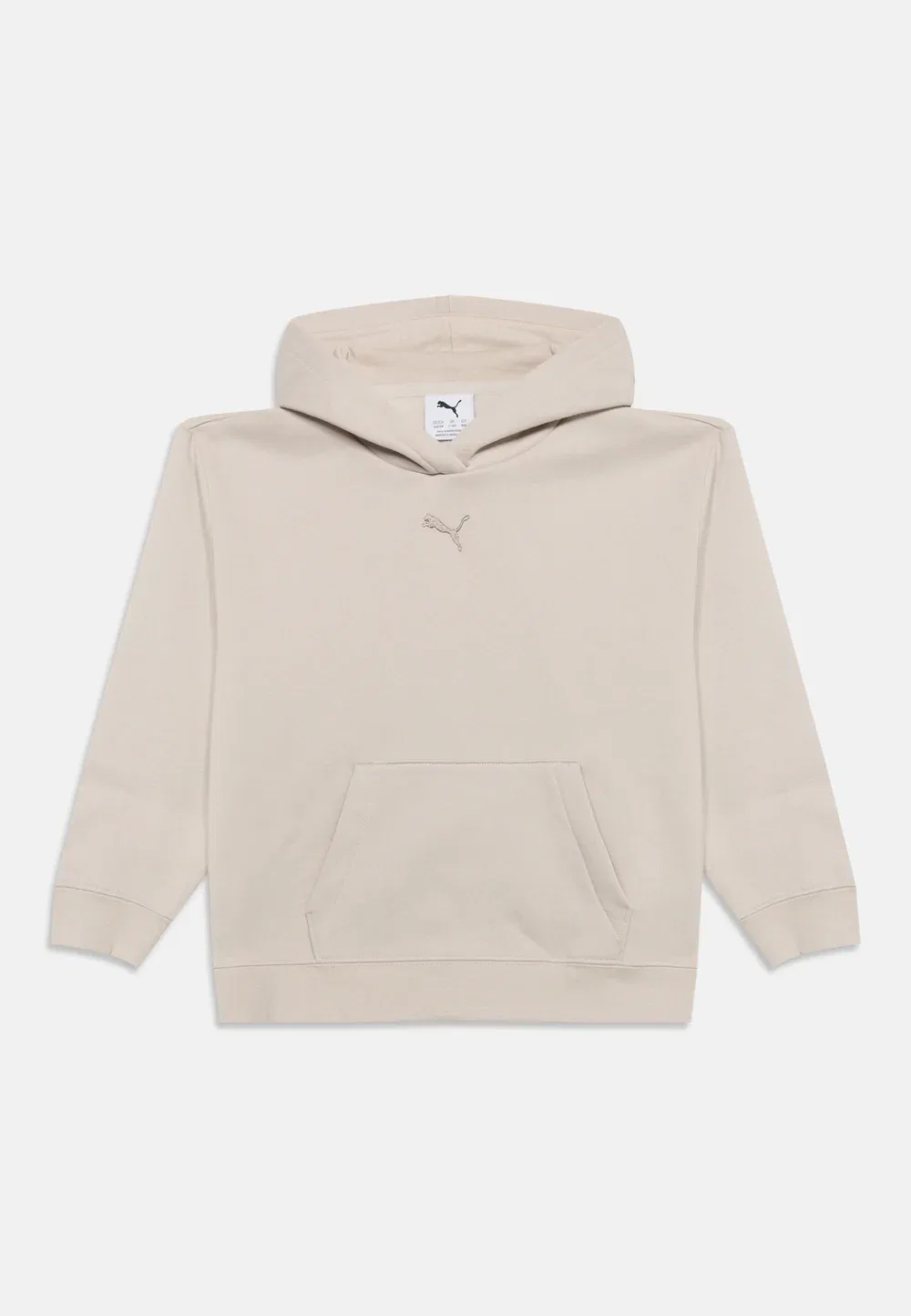 Толстовка унисекс с центрированным логотипом кошки Puma, Beige
