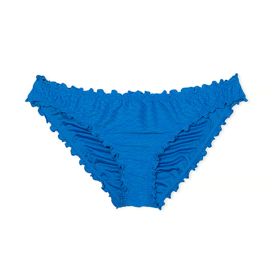 

Плавки бикини Victoria's Secret Swim Mix & Match Ruffle Cheeky Fishnet, синий