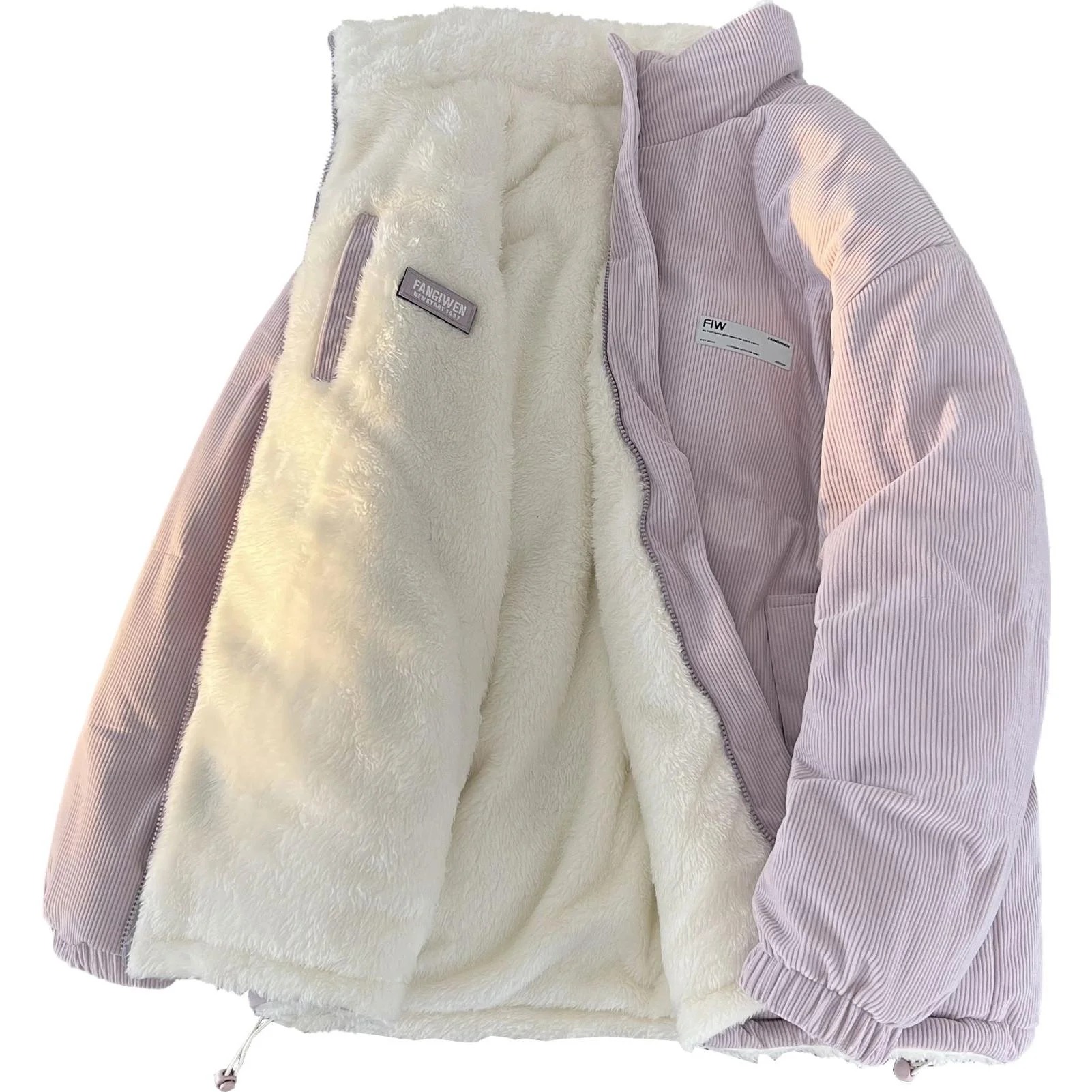 

Куртка F.I.W Fangiwen Puffer Unisex, фиолетово-розовый