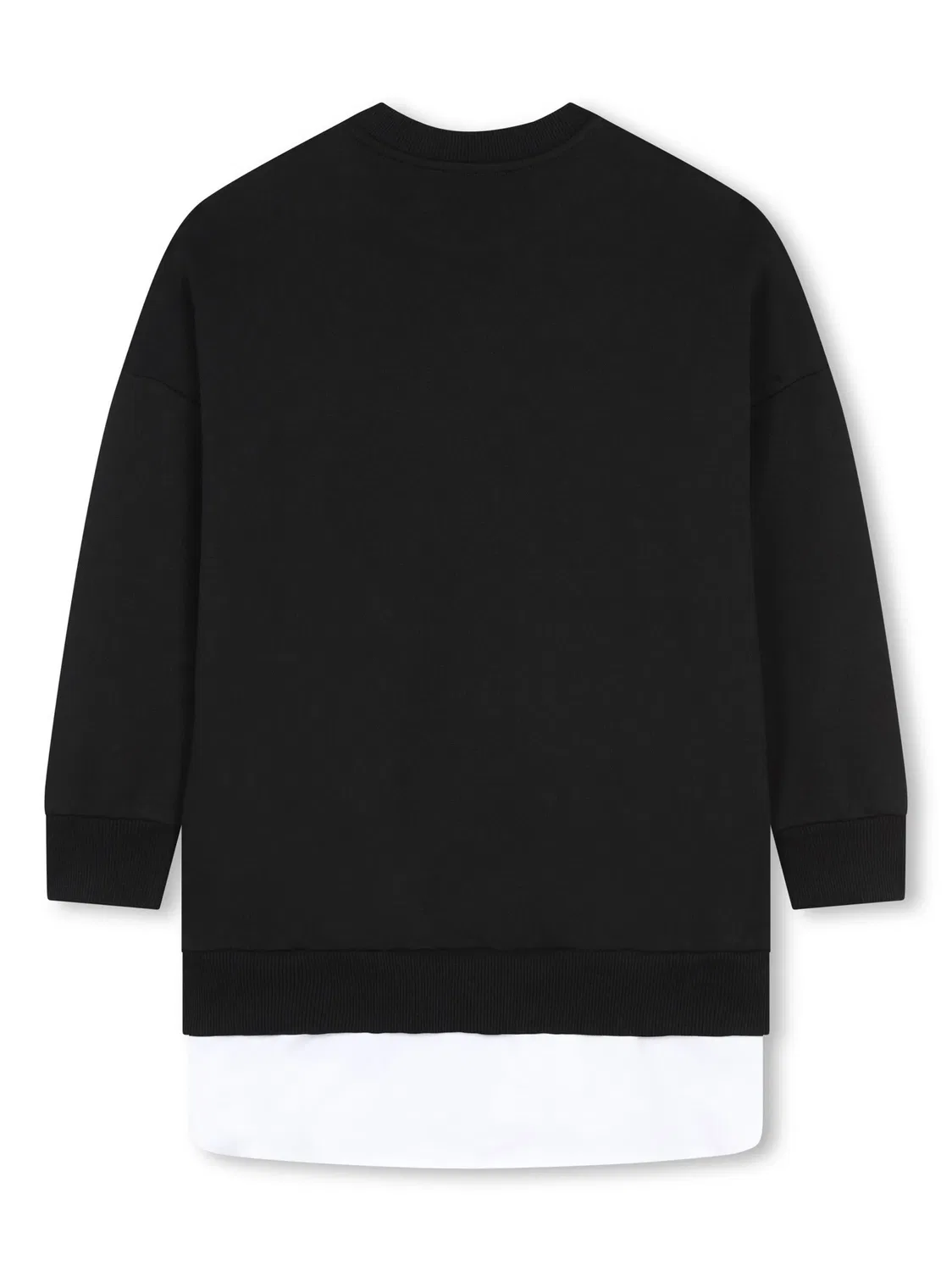 Свитшот-платье с логотипом и нижним слоем DKNY, черный — фото 2