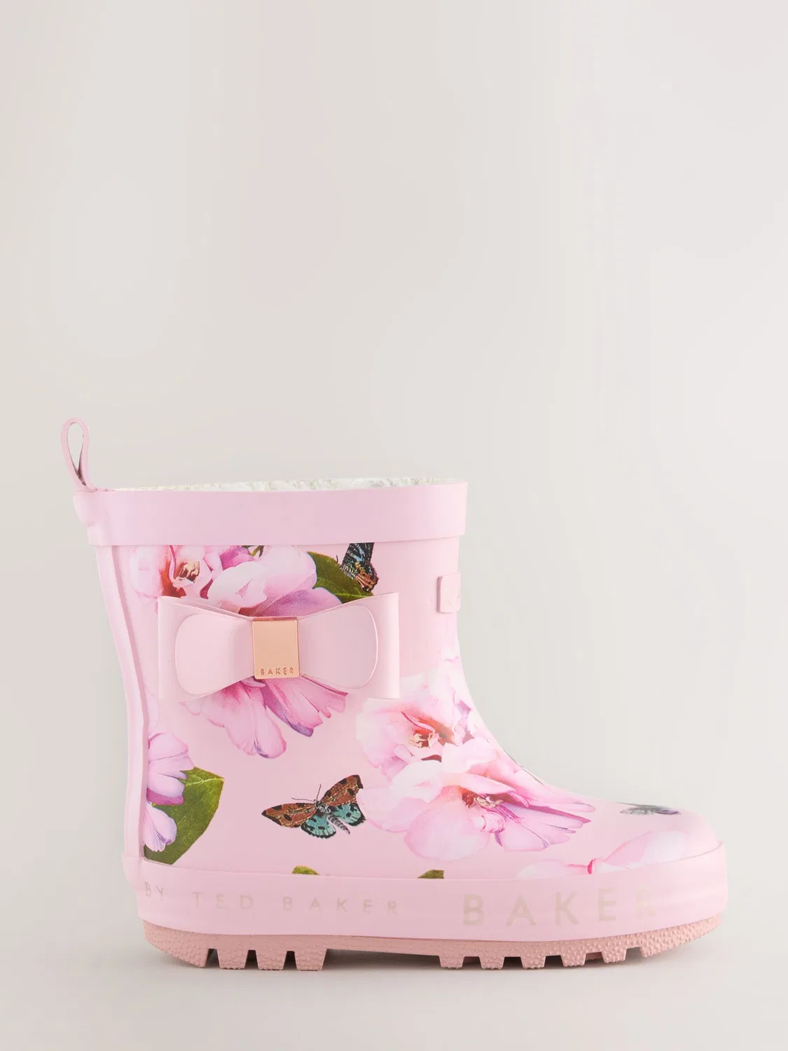 Резиновые сапоги Baker by Ted Baker розового и пастельно-розового цвета — фото 3