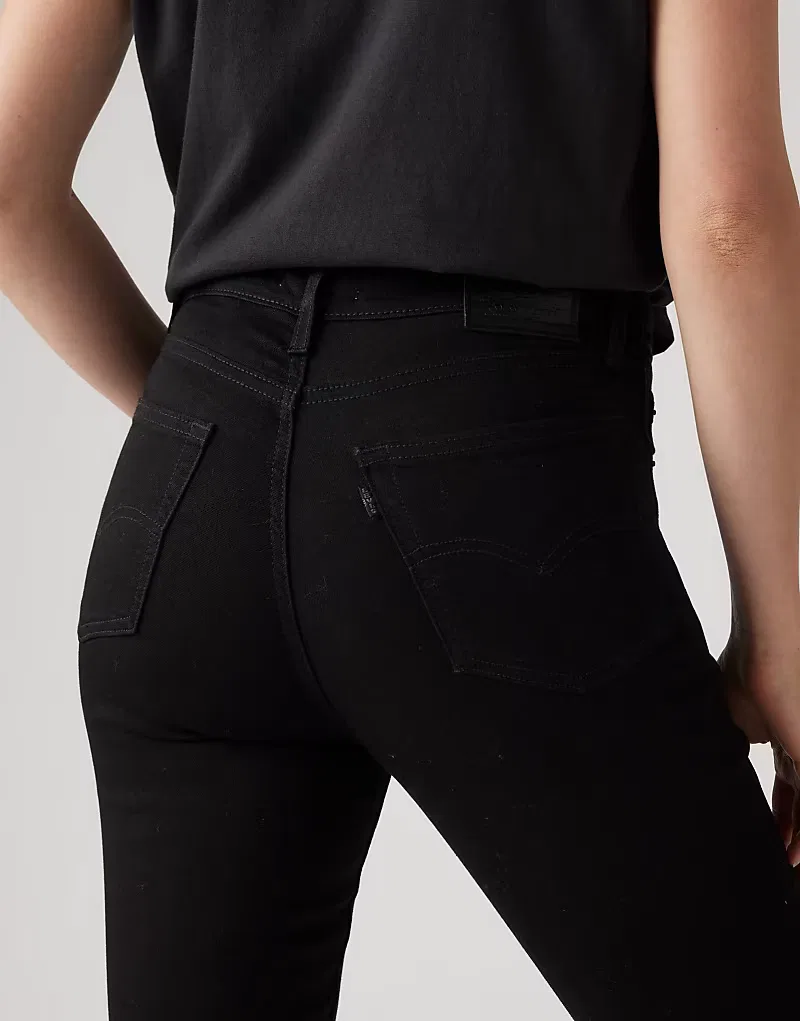Джинсы облегающие с высокой талией 721 Levi's, черный — фото 3