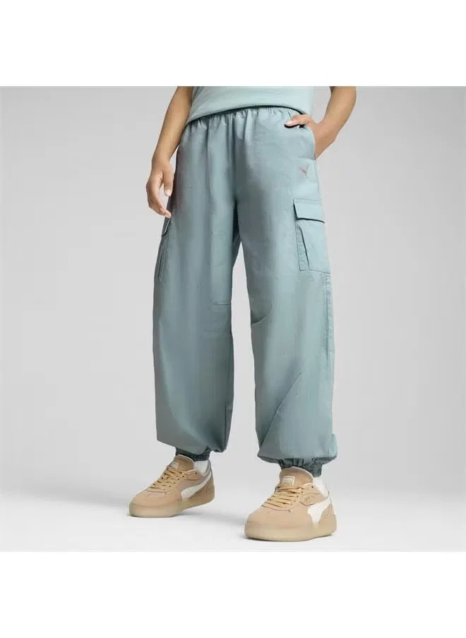 Брюки карго с эластичным поясом Butterfly vibe Puma, мятный