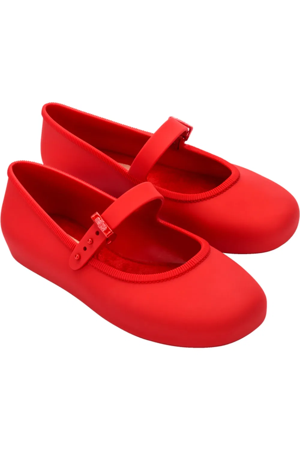 Детские балетки водонепроницаемые с ремешком Soft Ballerina Mary Jane Mini Melissa, красный