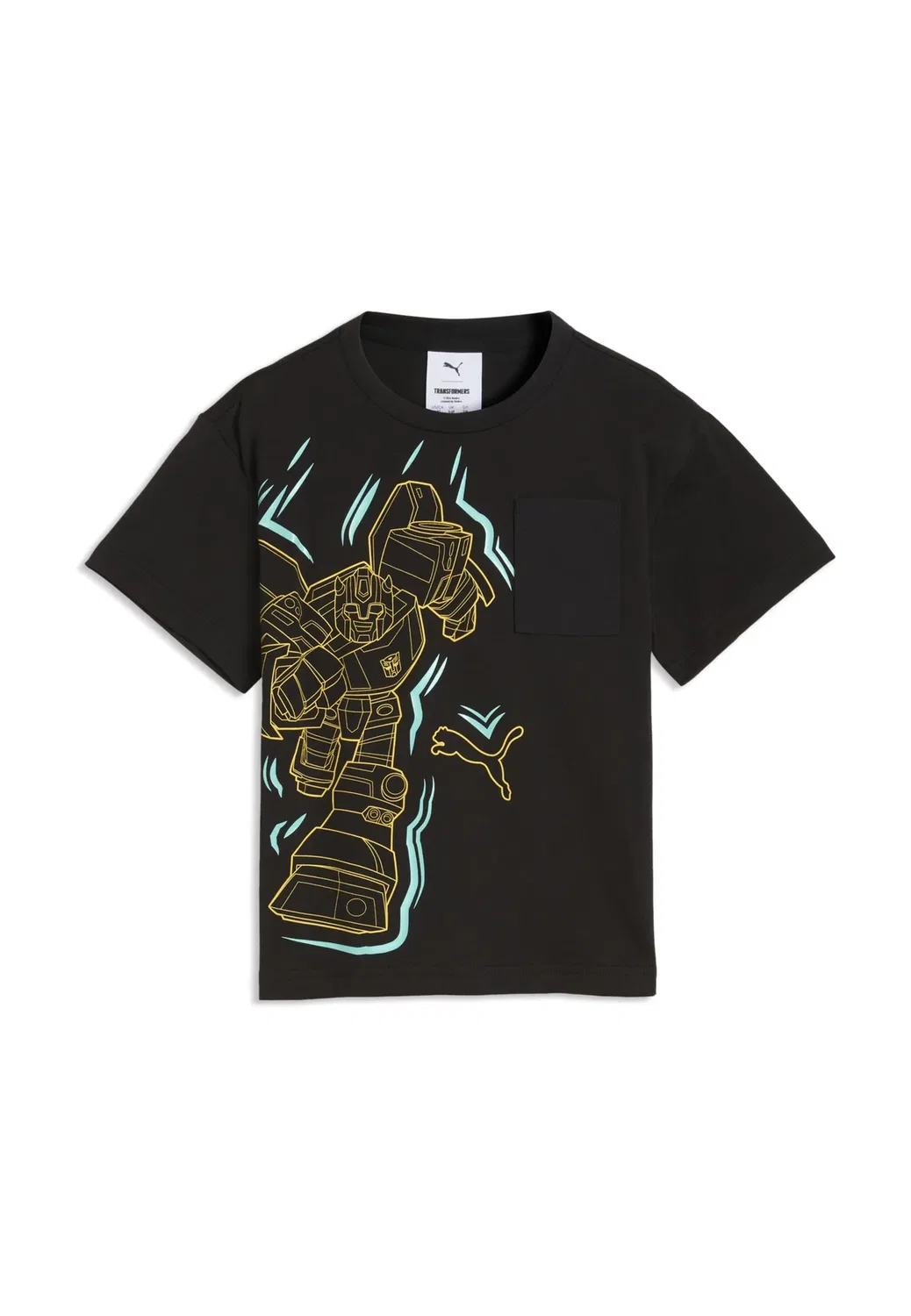 Футболка с принтом X Transformers в свободном стиле Puma, Black — фото 4