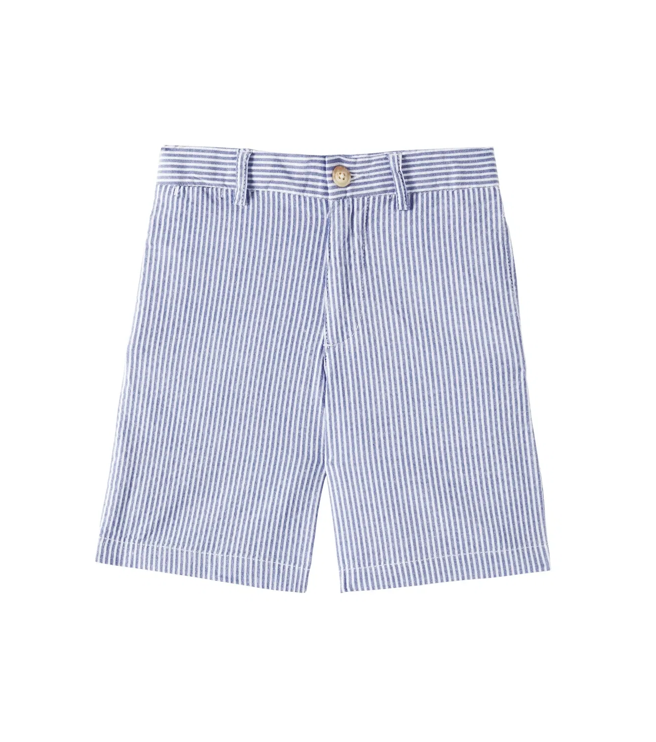 Шорты хлопковые из сирсакера Polo Ralph Lauren Kids, синий